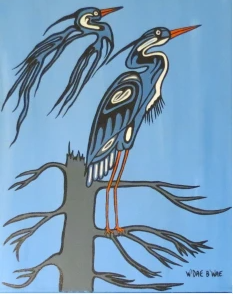 great blue heron crane